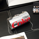 Coke Soda Cola | Diamonds Shoulder Bags Designer Cola Can Shape Chains Crossbody Bags Chic Evening Clutch Purse