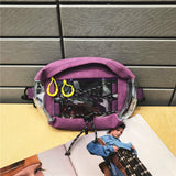 See Thru |Clear PVC Transparent Fanny Pack Waist Bag Unisex Travel Phone Belt Bag Pouch  PVC Chest Bag Ladies