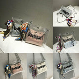 Boutique | Transparent PVC Shoulder Beach Letter Candy Crossbody Waterproof