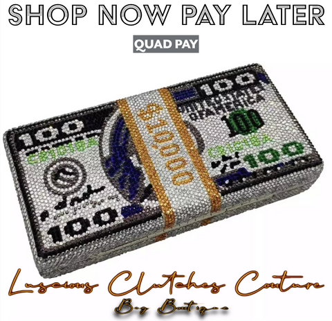 Money BAGG | Crystals 💰 Evening Clutch Bags Dollars Diamond Wedding Dinner Purses and Handbags